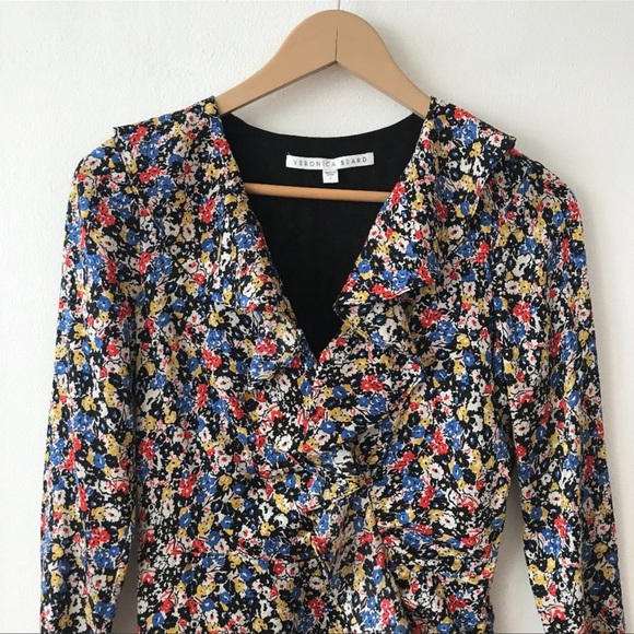 - Veronica Beard -Minna Floral Silk Mini Dress(2) - Picture 4 of 7